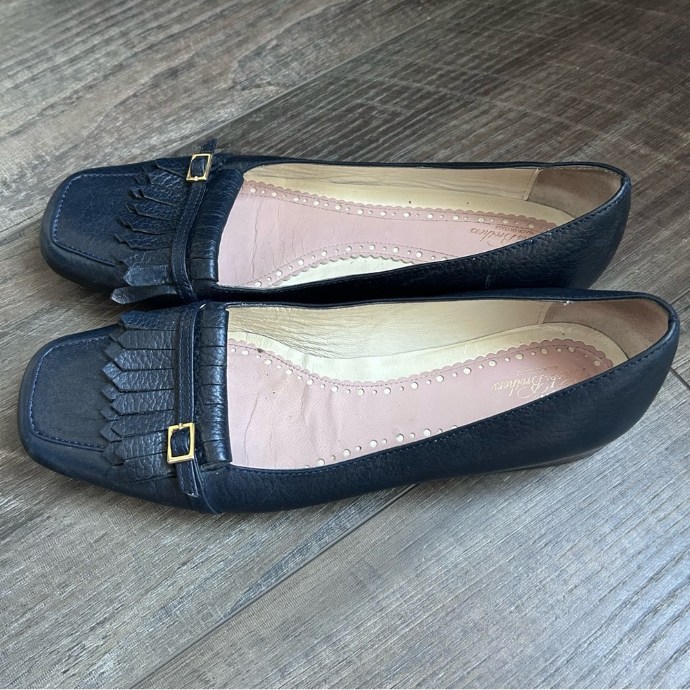 Brooks Brothers Dark Navy Blue Leather Loafers Women’s Size 8½ - Picture 3 of 12